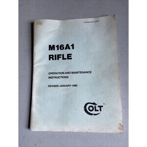 M16A1 Operation and Maintenance Instructions Manual, 1980, Colt  No CM101